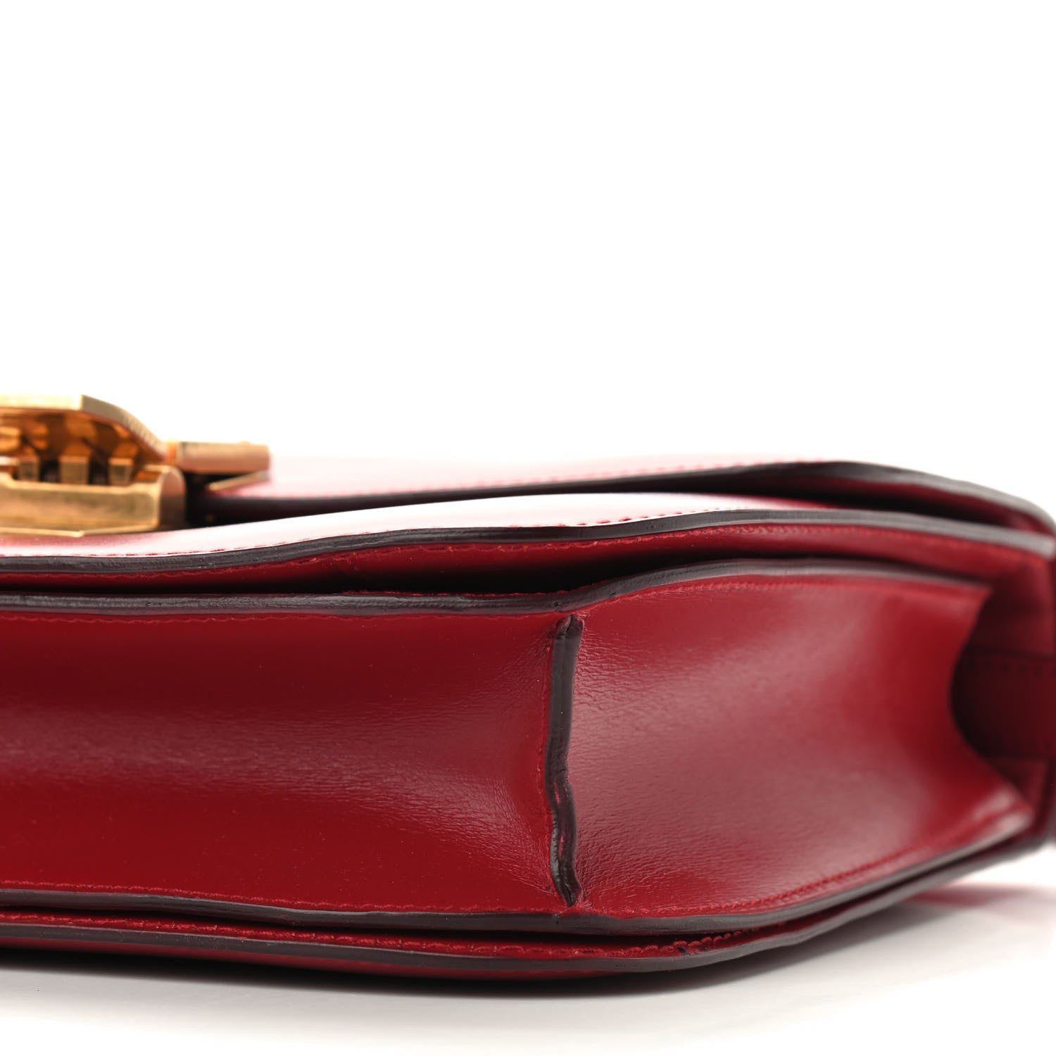Celine Box Calfskin Medium Classic Box Flap Bag Red 6 of 10