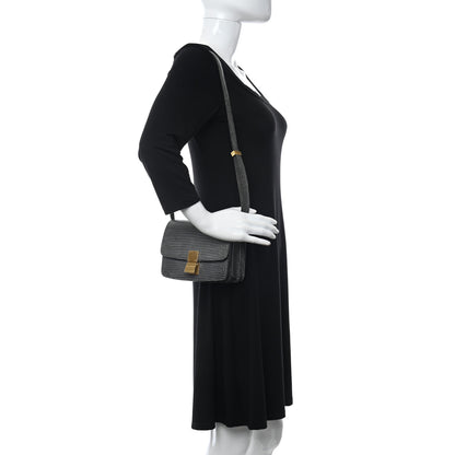 Celine Lizard Small Classic Box Flap Bag Dark Taupe 2 of 9