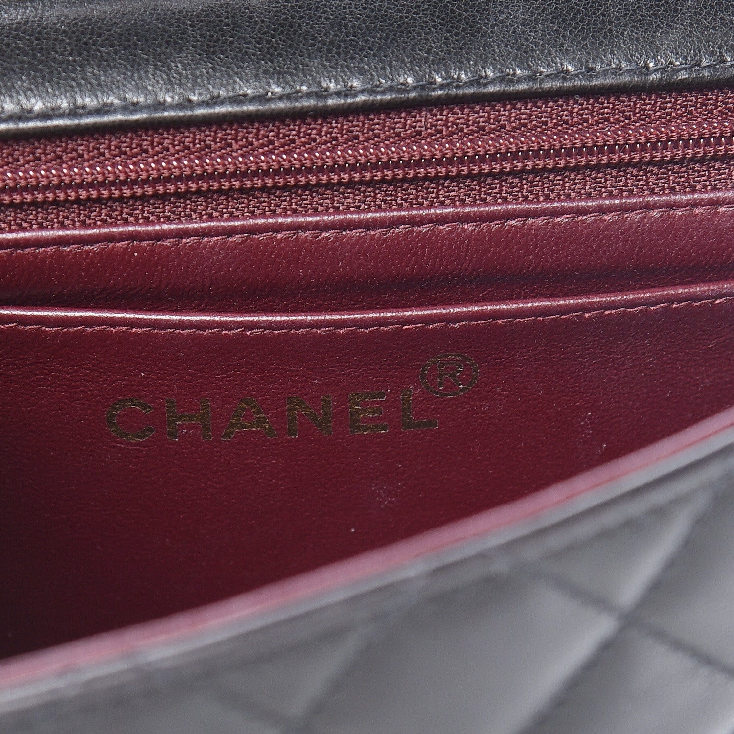 Chanel Lambskin Quilted Mini Square Flap Black 6 of 17