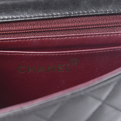 Chanel Lambskin Quilted Mini Square Flap Black 6 of 17