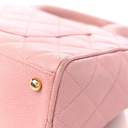 Chanel Caviar Quilted Small Bowler Pink 11 of 16