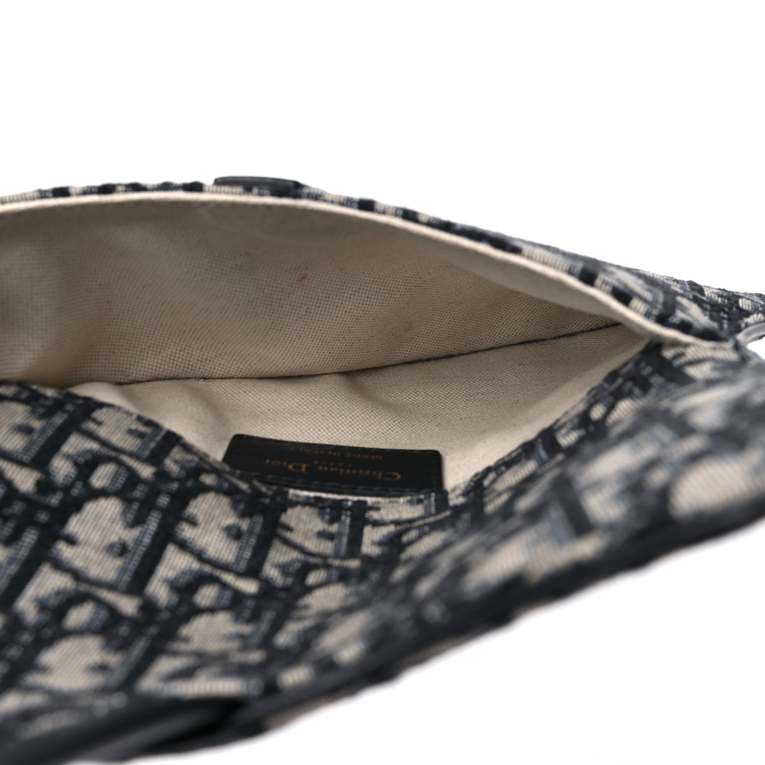 Christian Dior Oblique Saddle Belt Pouch Blue 5 of 11