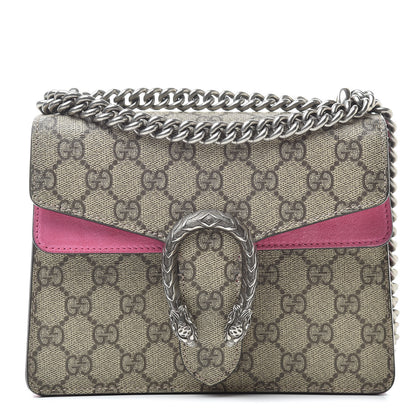 Gucci GG Supreme Monogram Mini Dionysus Shoulder Bag Pink 1 of 14