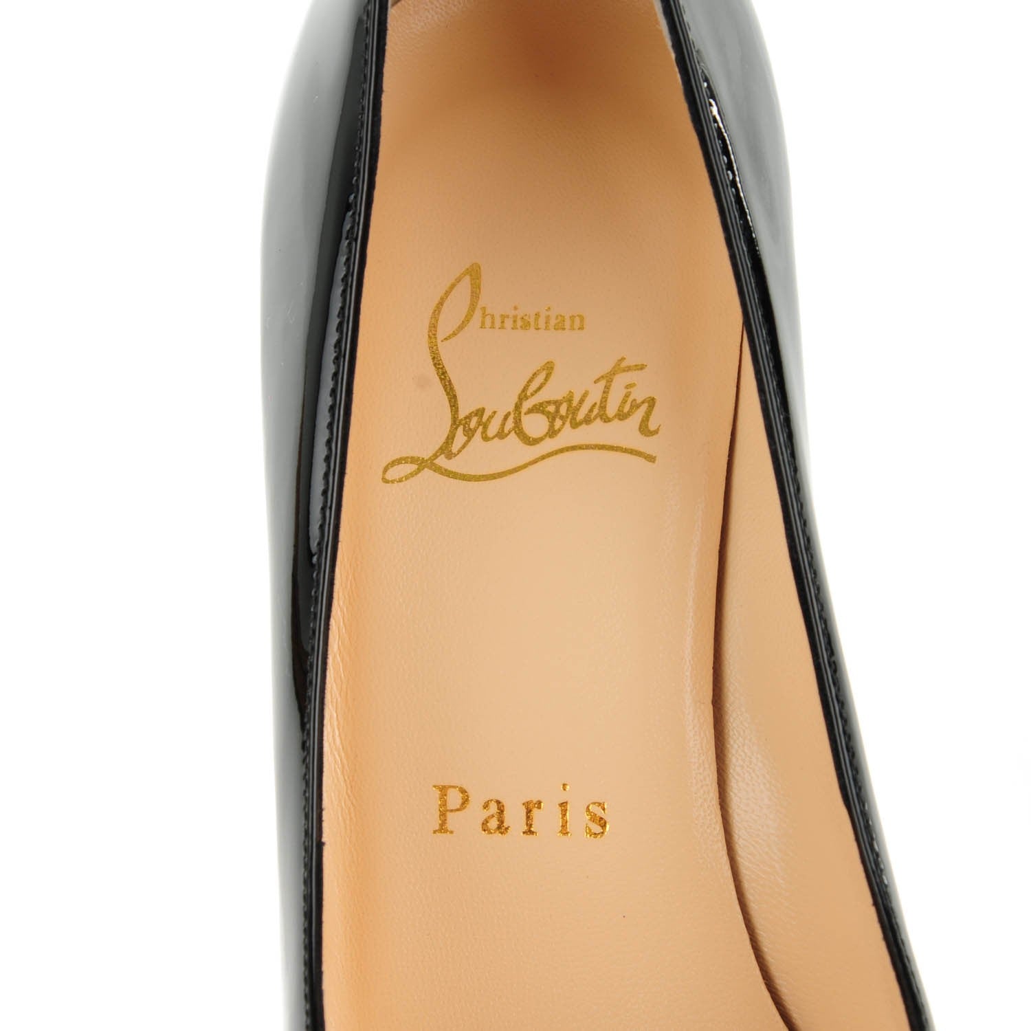 Christian Louboutin Patent Simple 100 Pumps 35 Black 7 of 8