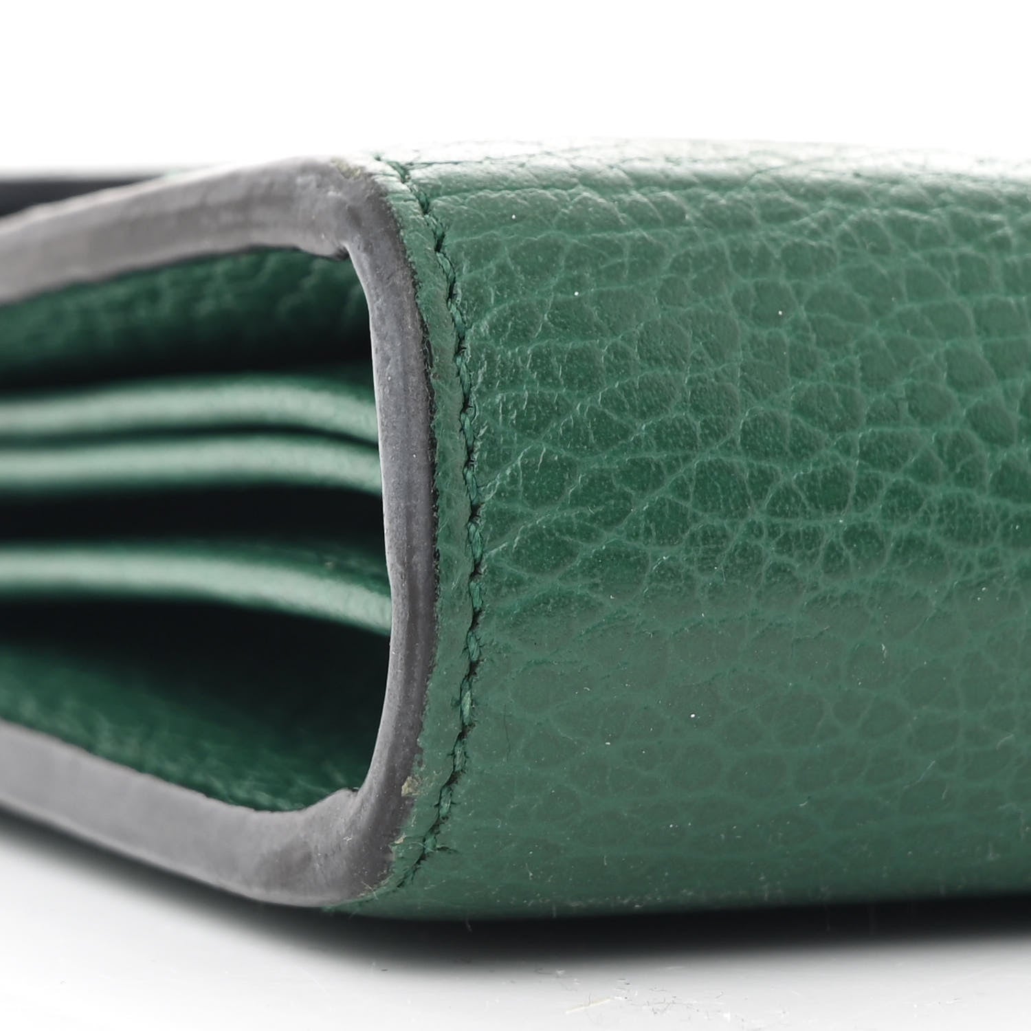 Gucci Calfskin Mini Dionysus Chain Wallet Emerald 11 of 12