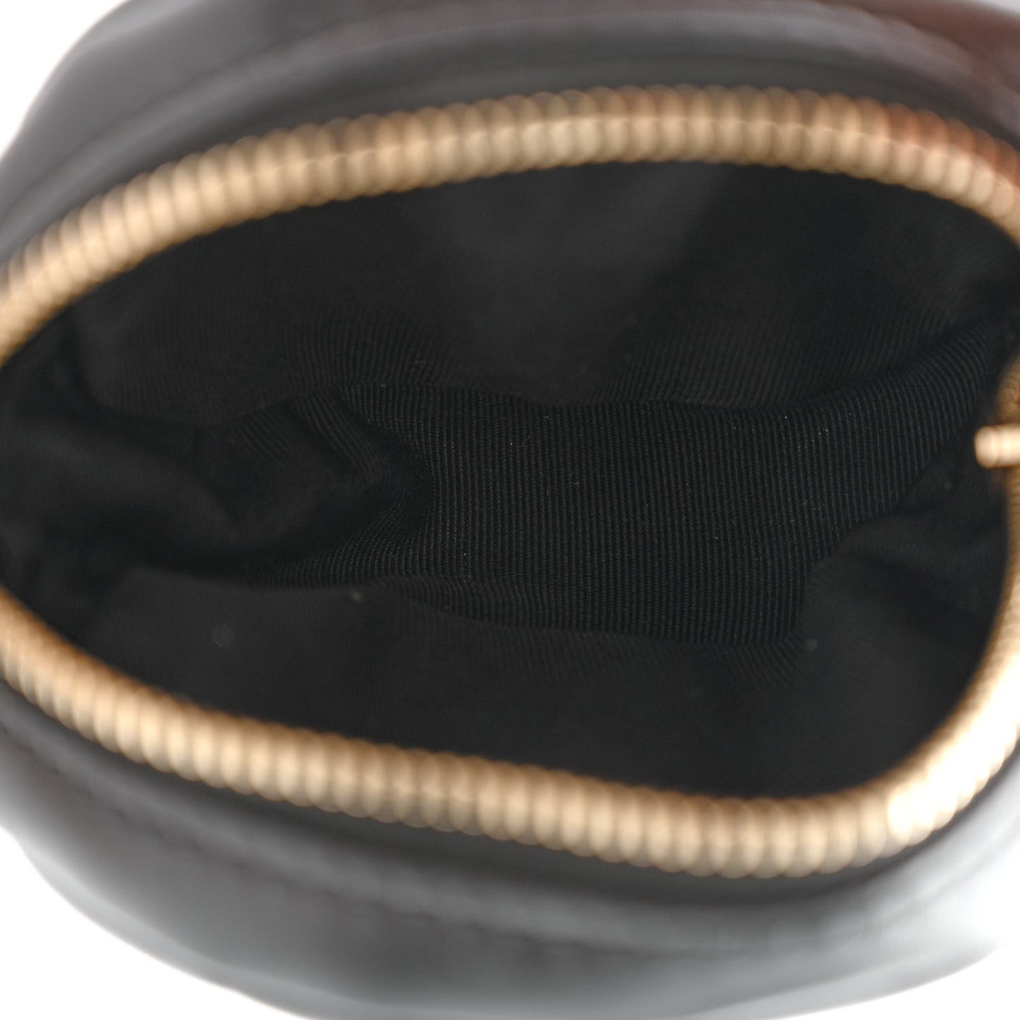 Aged Calfskin Quilted Waist Bag With Coin Purse Black