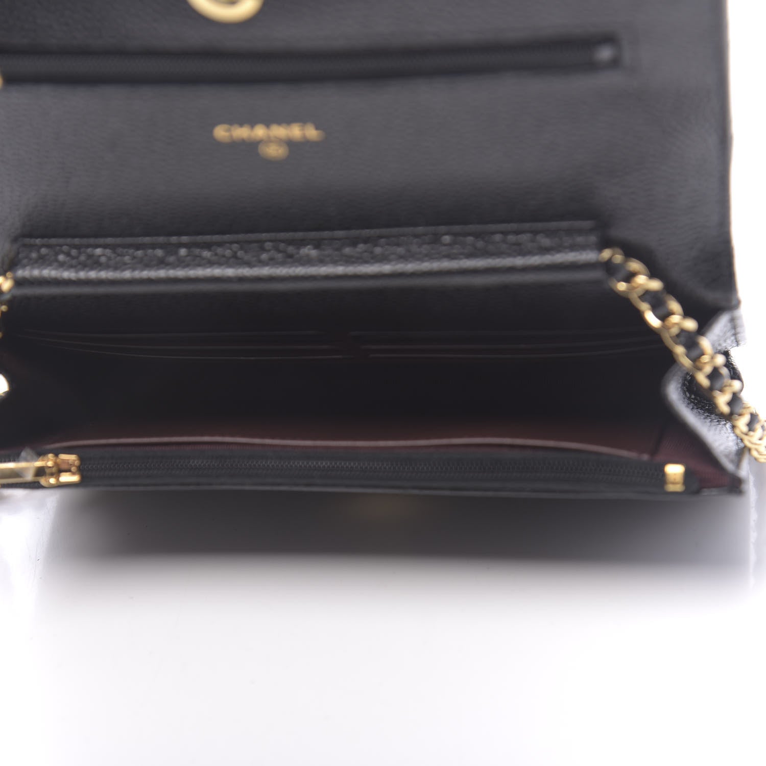 Chanel Caviar Quilted Wallet On Chain WOC Black 5 of 12