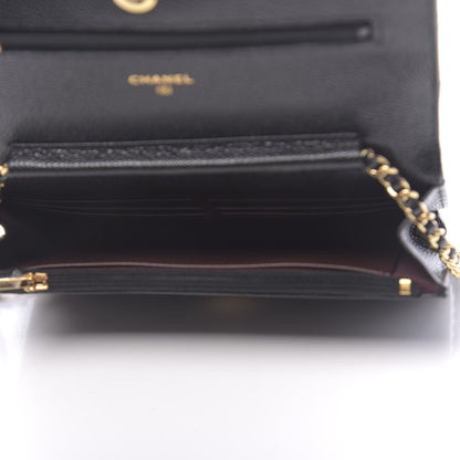 Chanel Caviar Quilted Wallet On Chain WOC Black 5 of 12