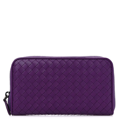 Bottega Veneta Nappa Intrecciato Zip Around Wallet Monalisa 1 of 8