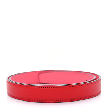 Hermes Epsom 24mm Belt Strap 75 Rose Azalee Rouge De Coeur 2 of 5