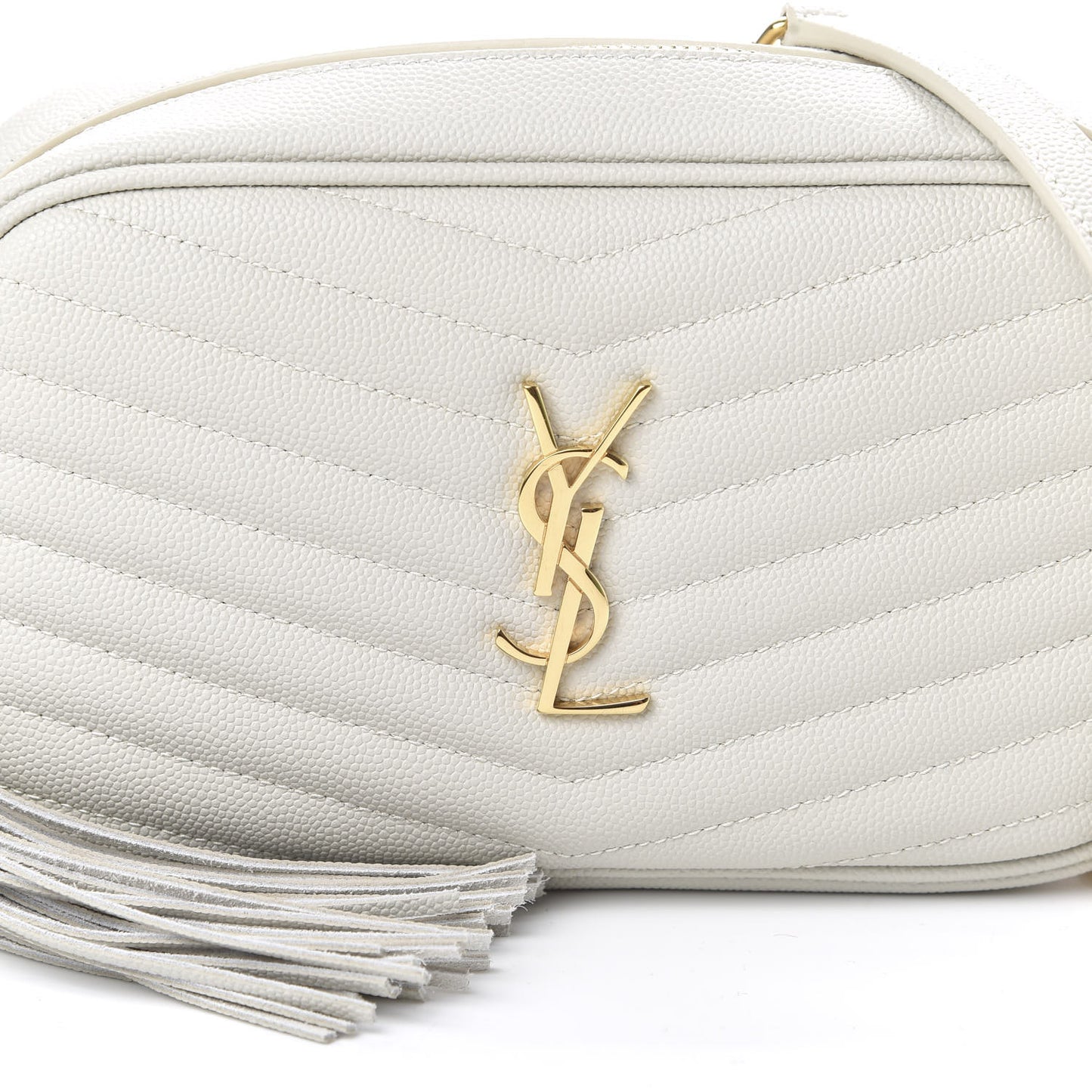 Grain De Poudre Matelasse Monogram Mini Lou Camera Bag Crema Soft