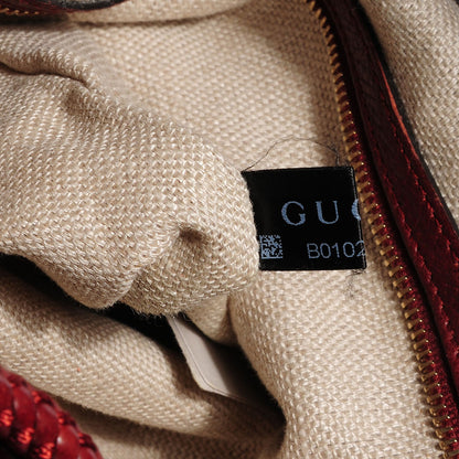 Gucci Leather Medium Marrakech Shoulder Bag Red 5 of 9