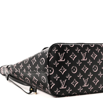 Louis Vuitton Monogram Fall For You Neverfull MM Black Black 8 of 9
