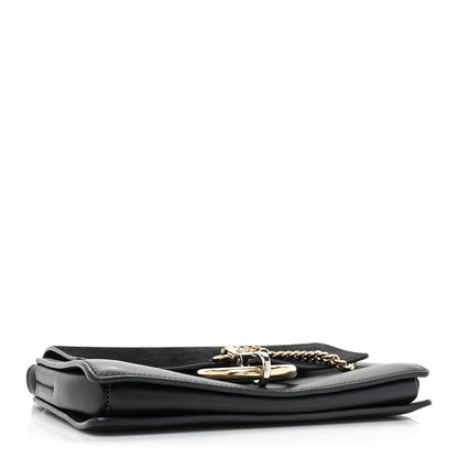 Chloe Suede Calfskin Small Faye Shoulder Bag Black 4 of 14