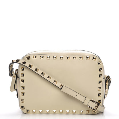 Valentino Garavani Vitello Rockstud Camera Crossbody Bag Ivory 1 of 8