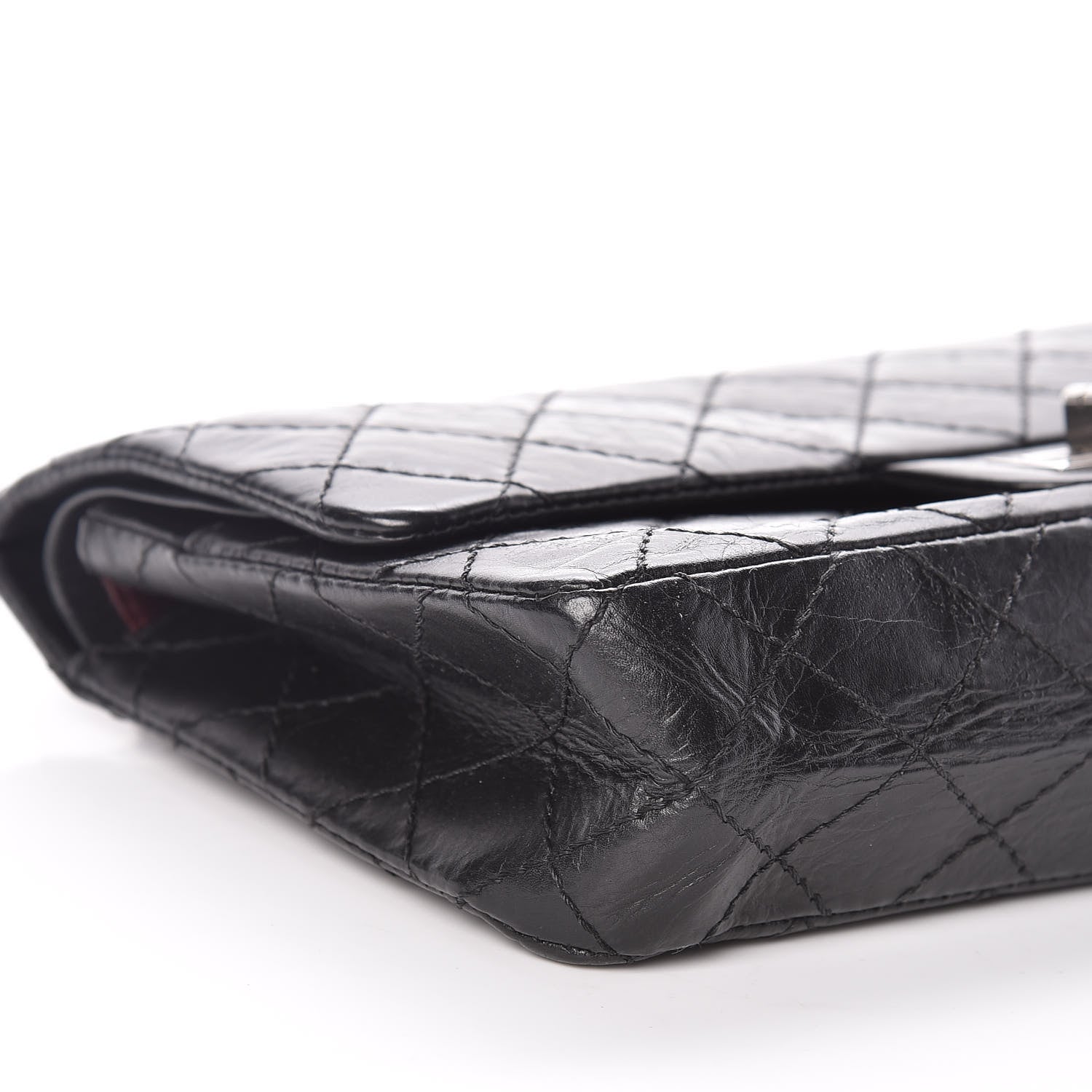 Chanel Aged Calfskin Quilted 2.55 Reissue 225 Flap Black 7 of 9