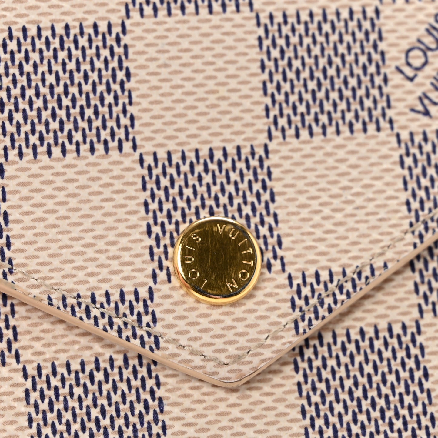 Damier Azur Victorine Wallet Rose Ballerine