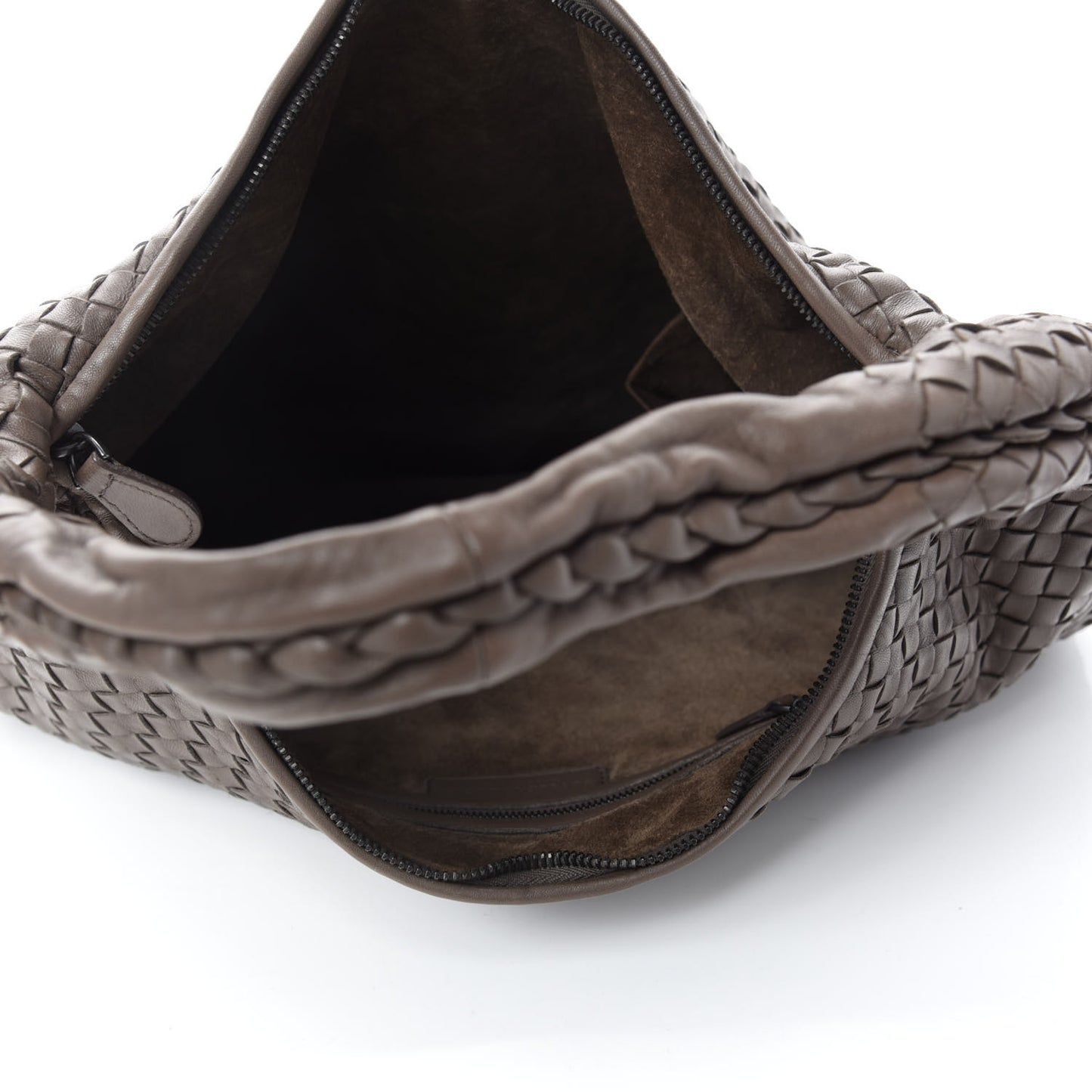 Nappa Intrecciato Medium Veneta Hobo Shadow