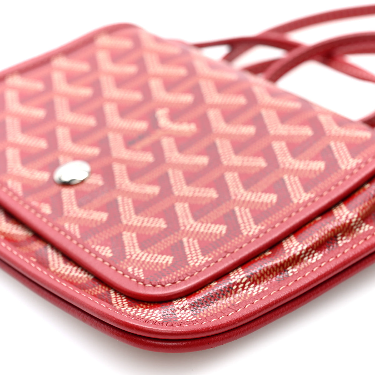 Goyardine Plumet Wallet Clutch Red