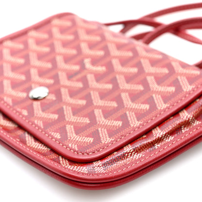 Goyard Goyardine Plumet Wallet Clutch Red 8 of 8