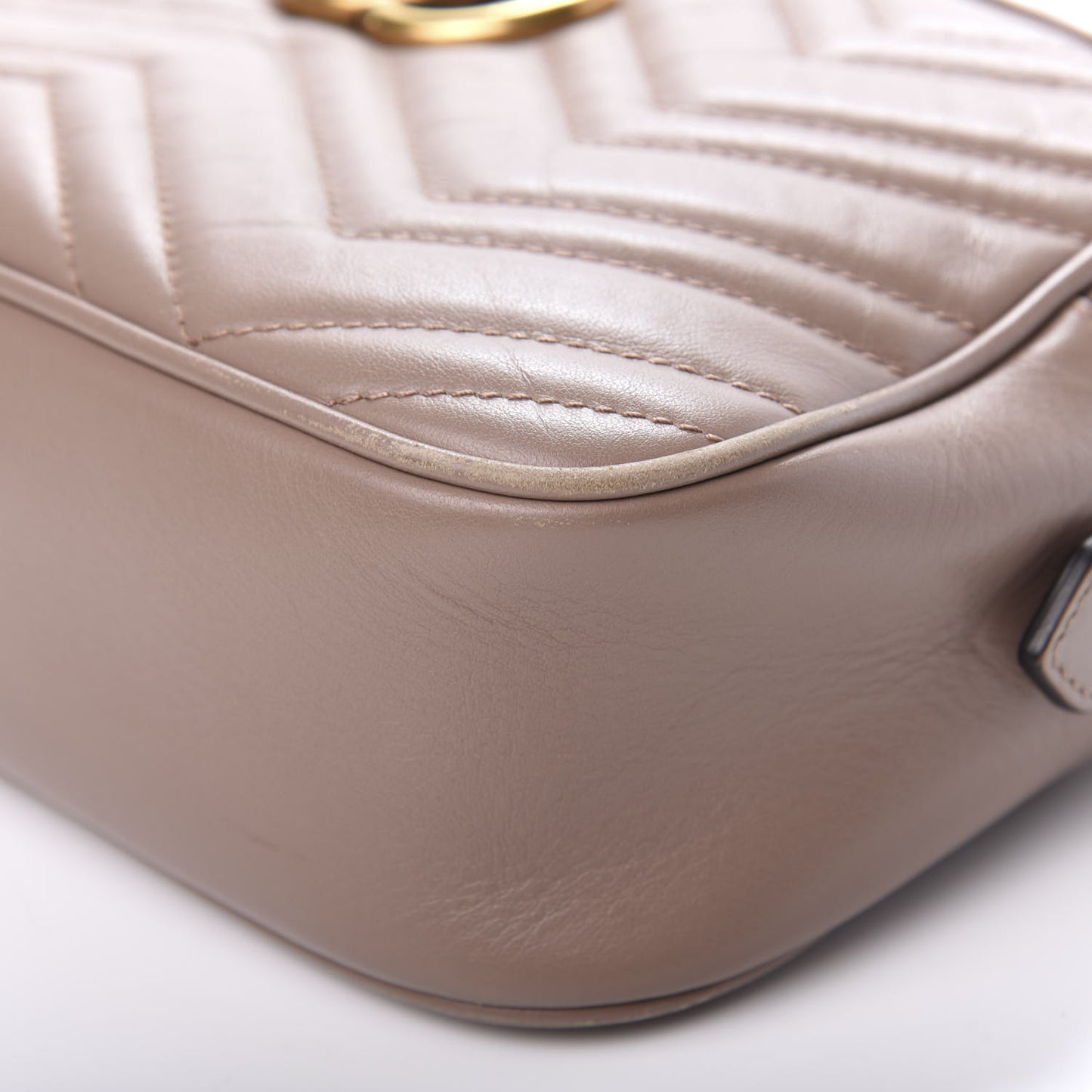 Calfskin Matelasse Small GG Marmont Chain Shoulder Bag Porcelain Rose