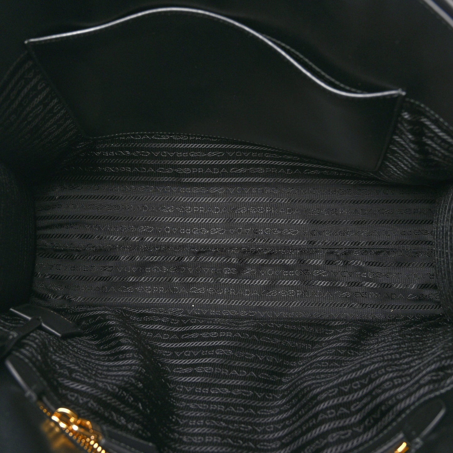 Soft Calfskin Triangolo Symbole Embossed Medium Tote Black