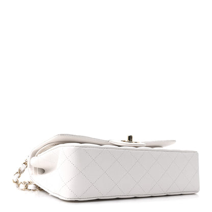 Chanel Caviar Quilted Medium Double Flap White 4 of 11