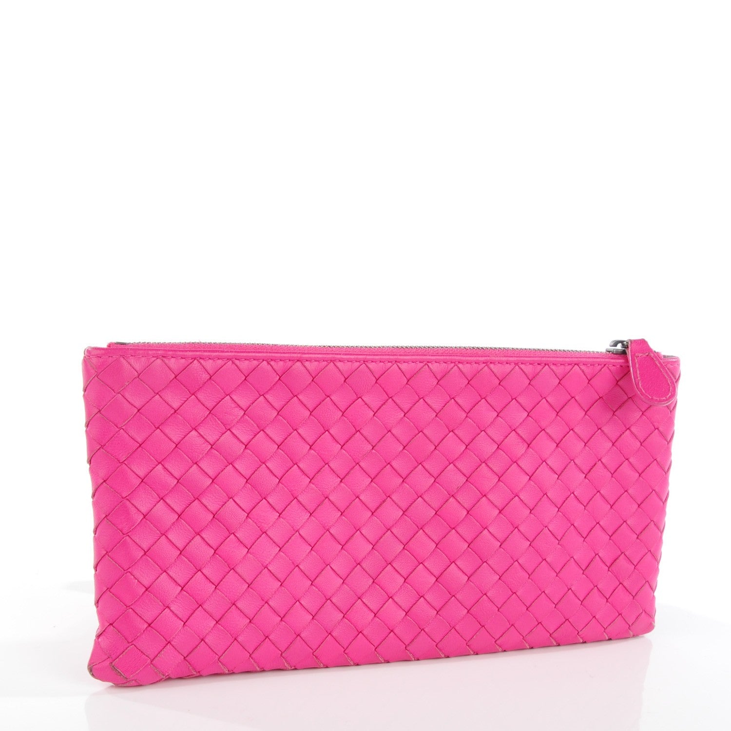 Bottega Veneta Nappa Intrecciato Cosmetic Pouch Rosa Shock 3 of 8