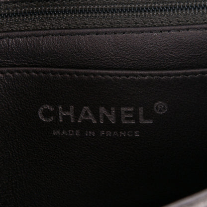 Chanel Iridescent Calfskin Quilted Mini Rectangular Flap Dark Grey 6 of 7