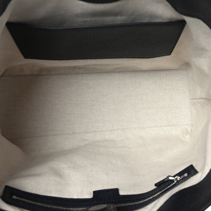 Gucci GG Supreme Monogram Textured Calfskin Web Medium Ophidia Shopping Tote Beige Blue 5 of 9