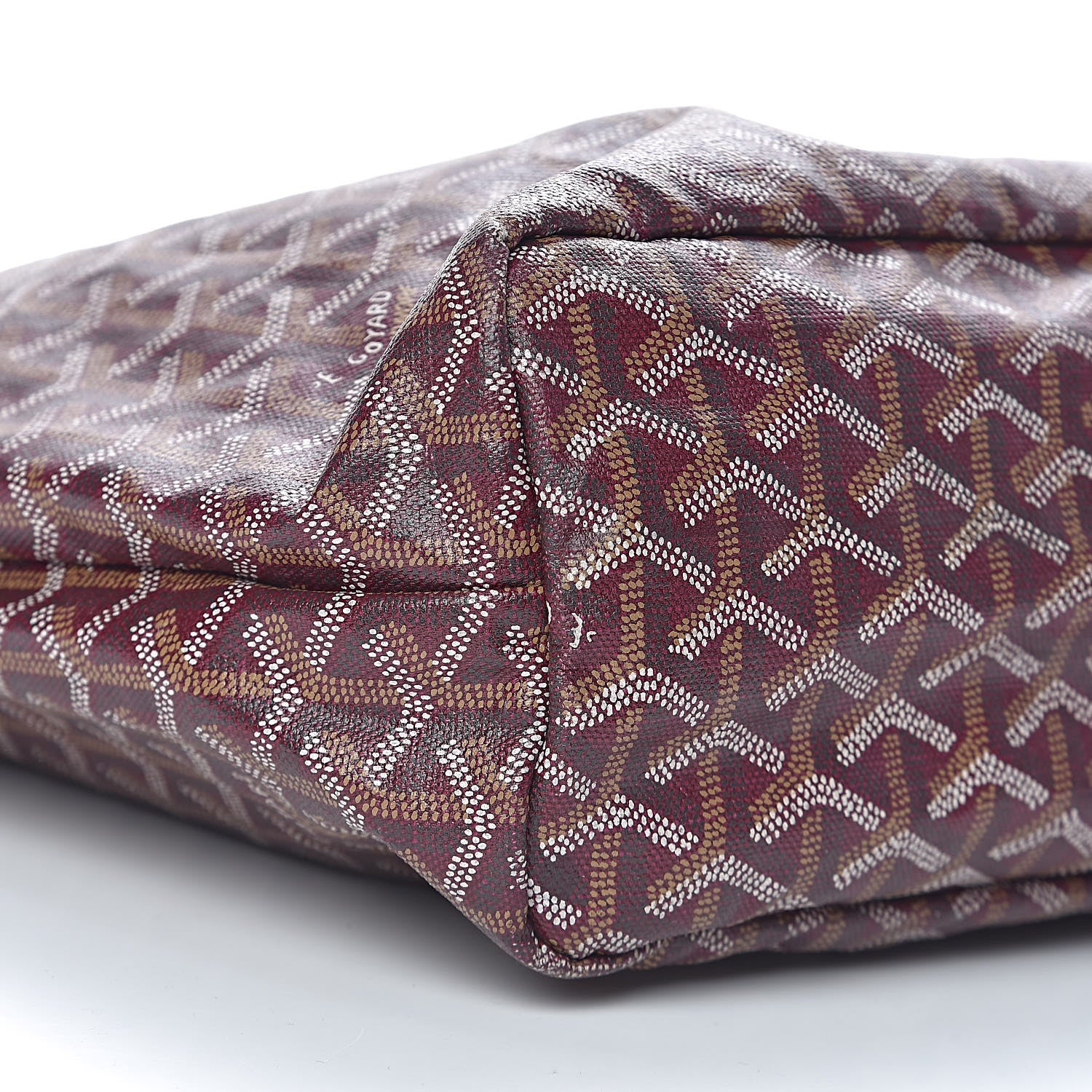 Goyard Goyardine Fidji Zip Hobo Burgundy 10 of 12