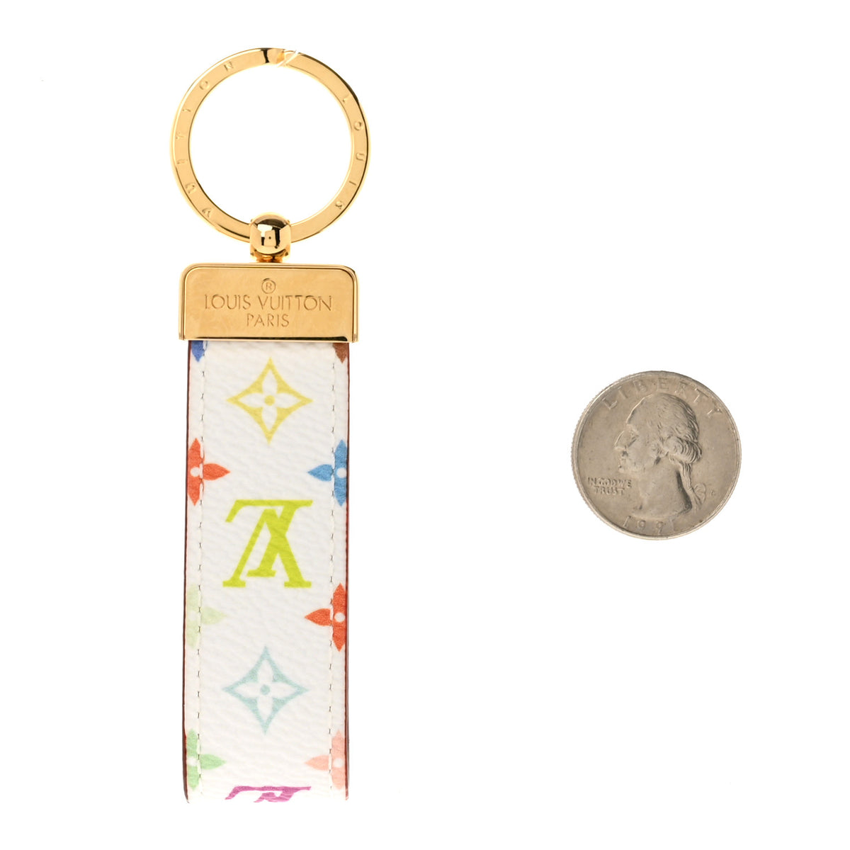 LV X TM Monogram Multicolor Dragonne Key Holder