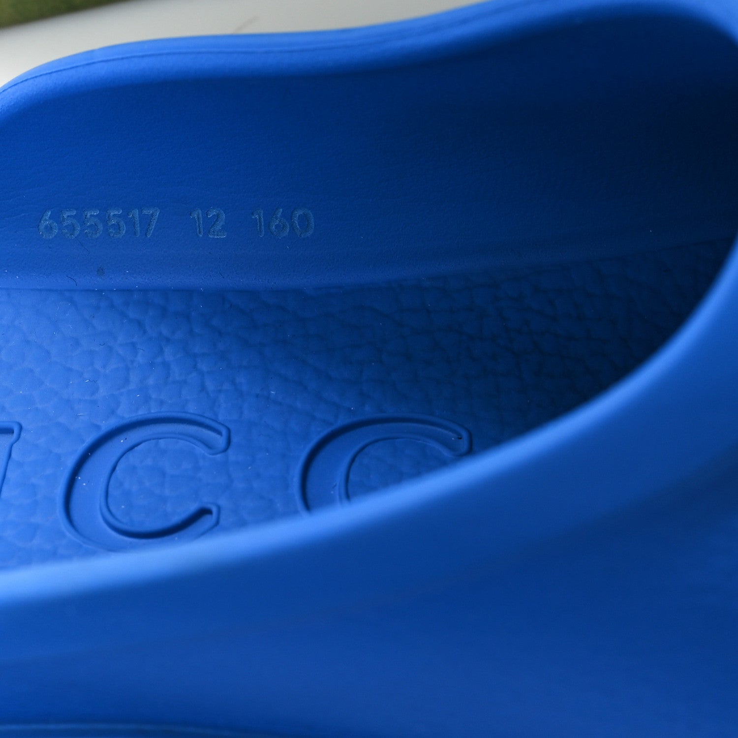 Gucci Rubber GG Monogram Mens Sandals 12 Bright Splash 9 of 10