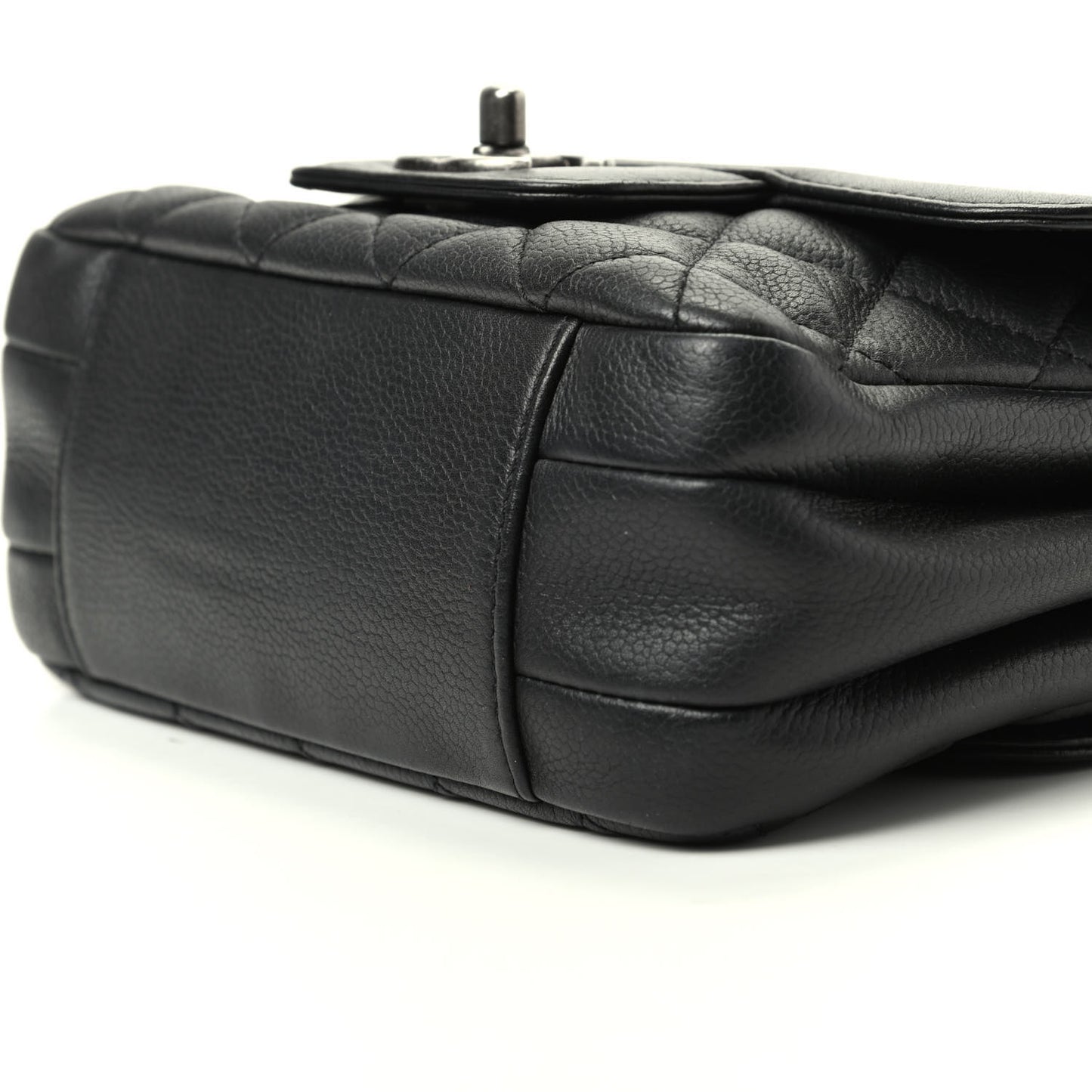 Caviar Quilted Mini All About Flap Bag Black