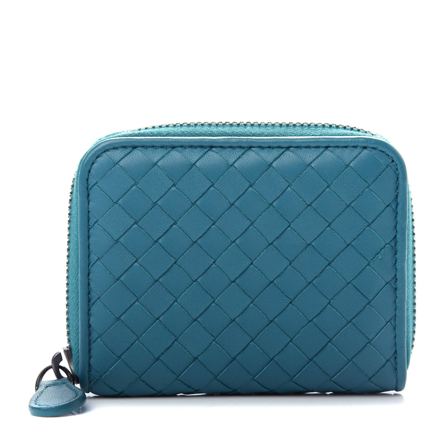 Bottega Veneta Nappa Intrecciato Zip Around Wallet Canard 1 of 8