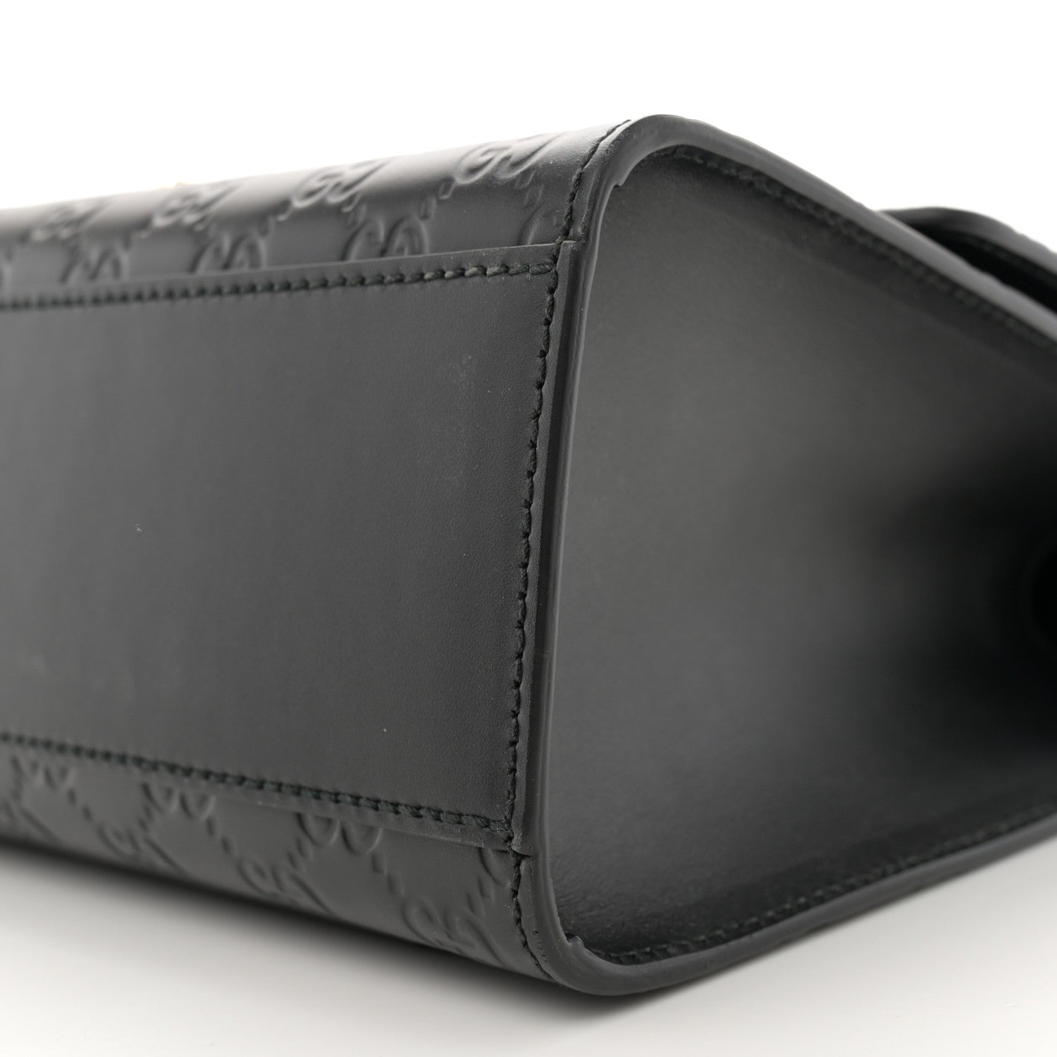 Gucci Guccissima Medium Padlock Shoulder Bag Black 10 of 13