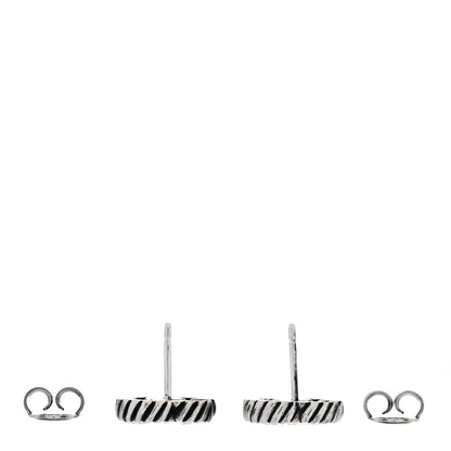 Gucci Sterling Silver Torchon Double G Earrings 3 of 5
