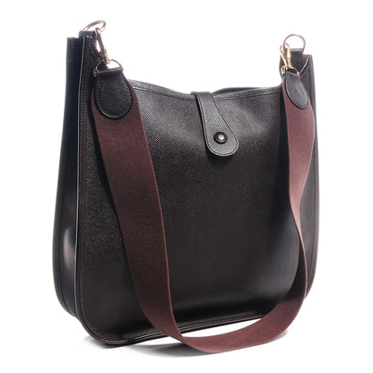 Hermes Courchevel Evelyne GM Chocolate 3 of 7