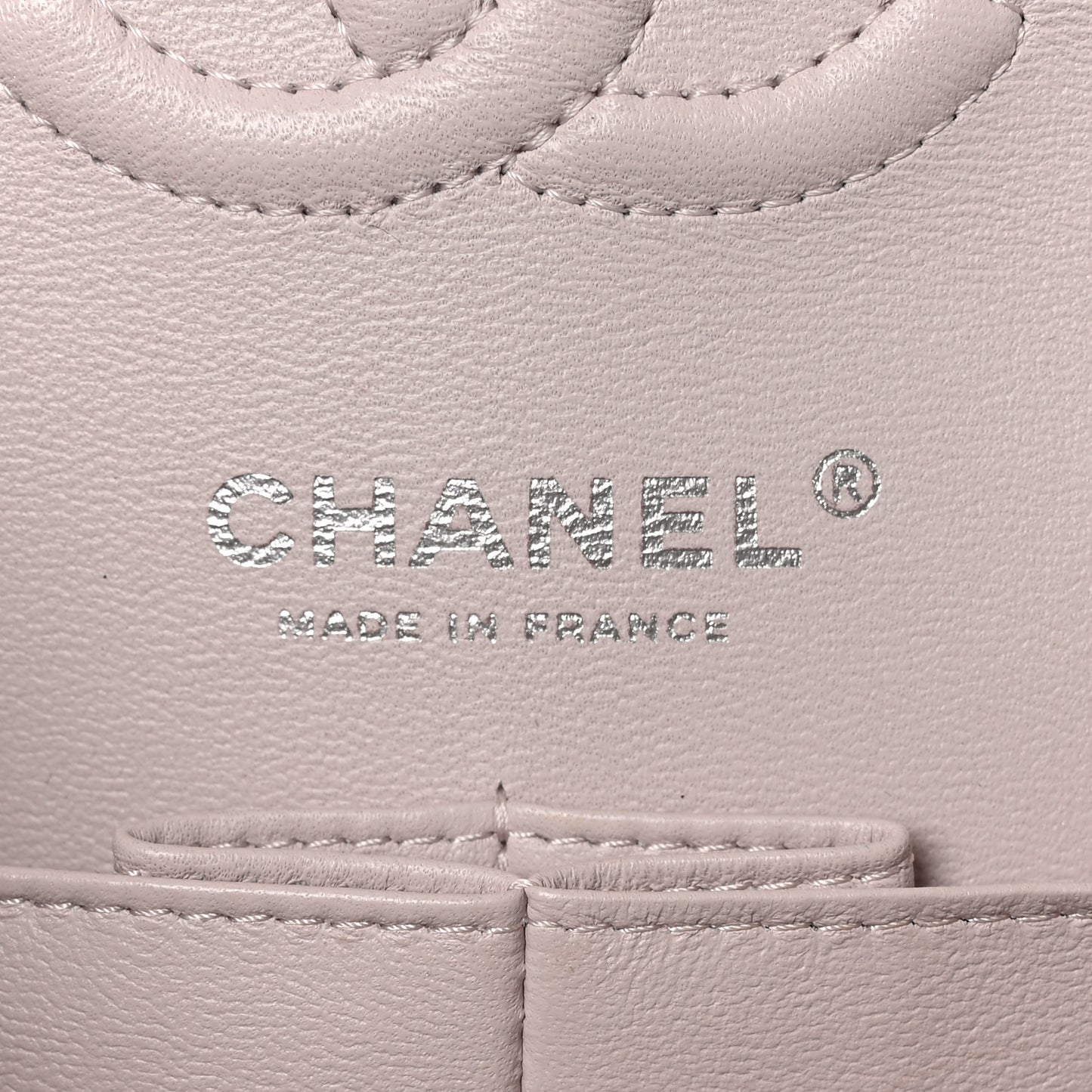 Lambskin Quilted Small Double Flap Light Pink