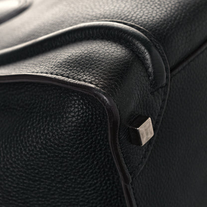 Celine Drummed Calfskin Shoulder Luggage Black 7 of 13