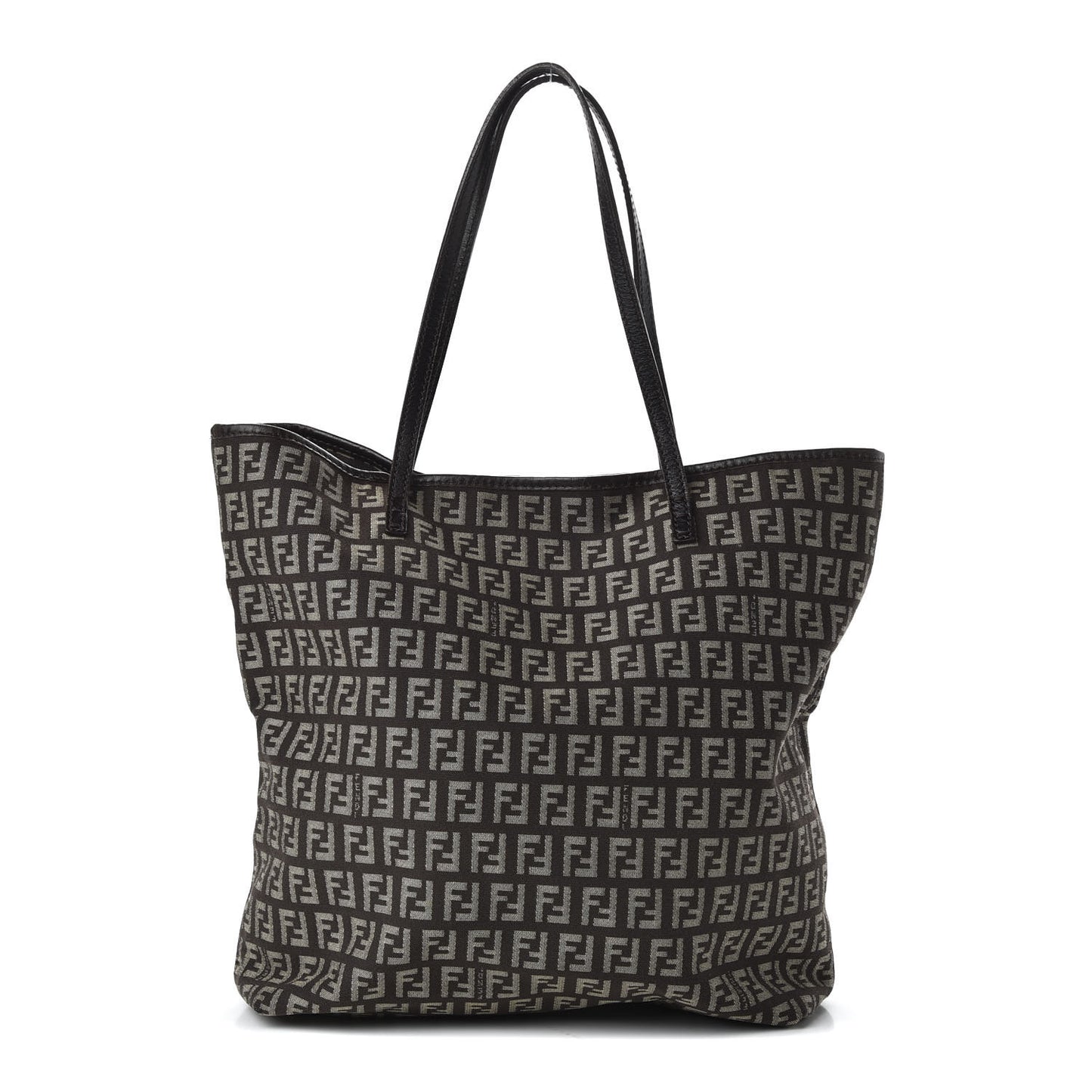 Zucchino Vitello Shopping Tote Testa di Moro Beige