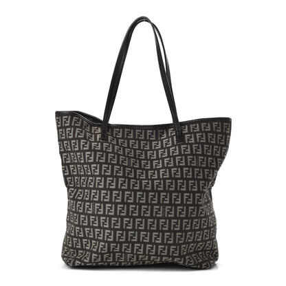Fendi Zucchino Vitello Shopping Tote Testa di Moro Beige 1 of 8