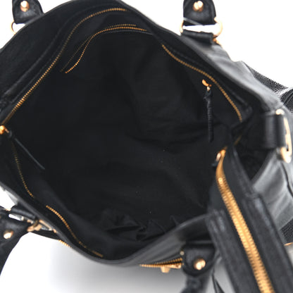 Balenciaga Chevre Gold Metallic Edge Hardware Velo Black 5 of 10