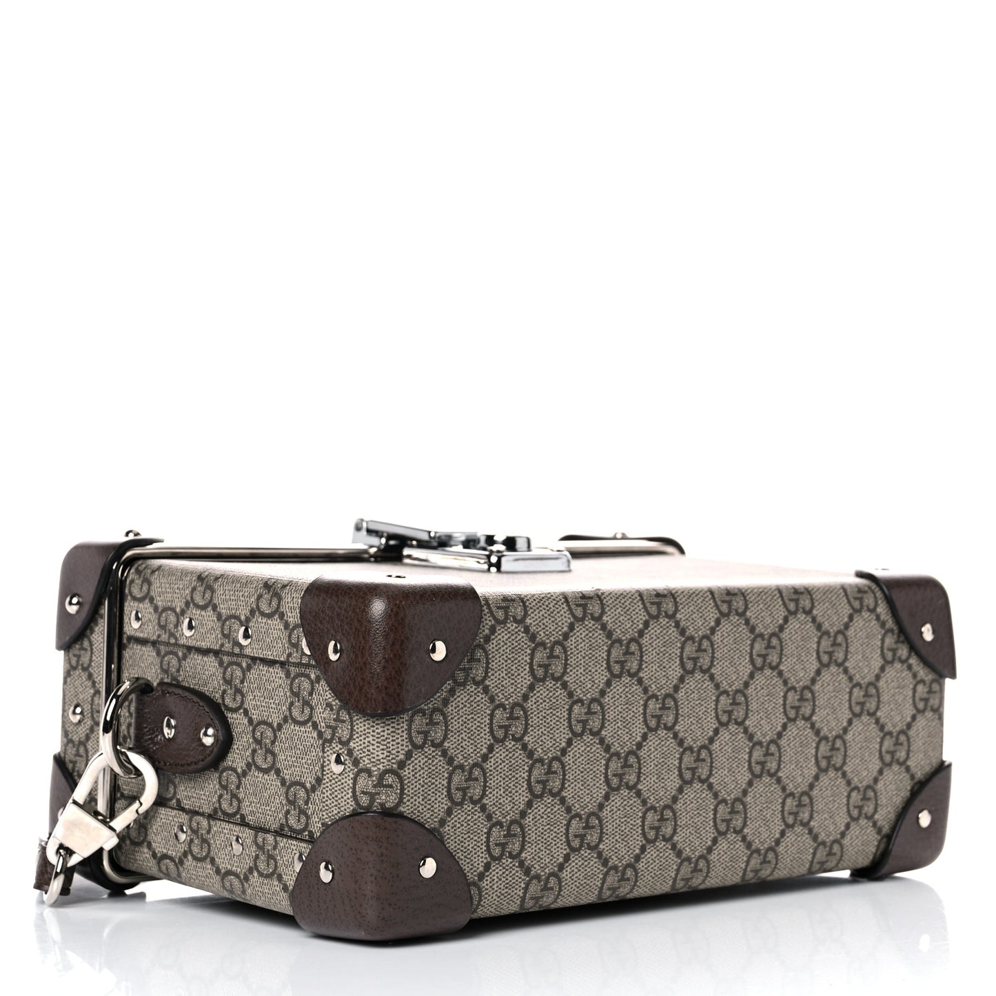 GG Supreme Monogram Globe-Trotter Beauty Case Brown