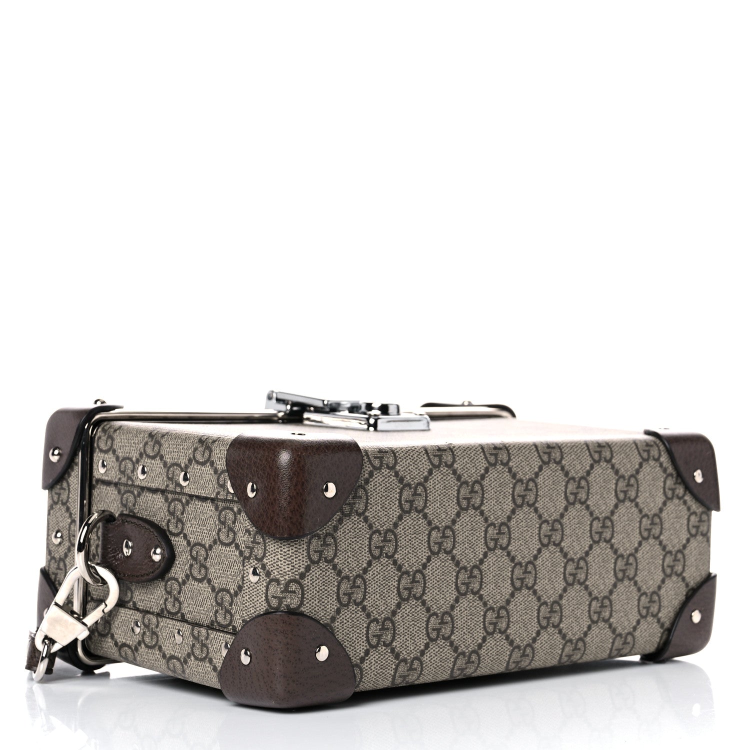 Gucci GG Supreme Monogram Globe-Trotter Beauty Case Brown 3 of 15
