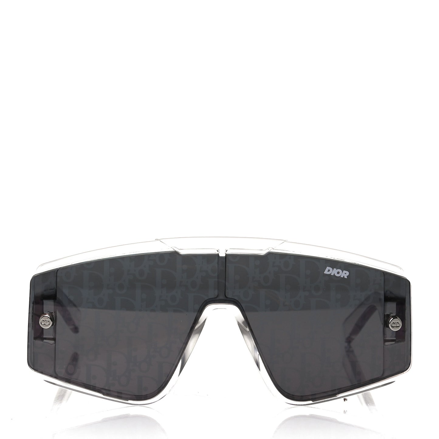 Acetate Diorxtrem MU Oblique Mask Sunglasses Crystal