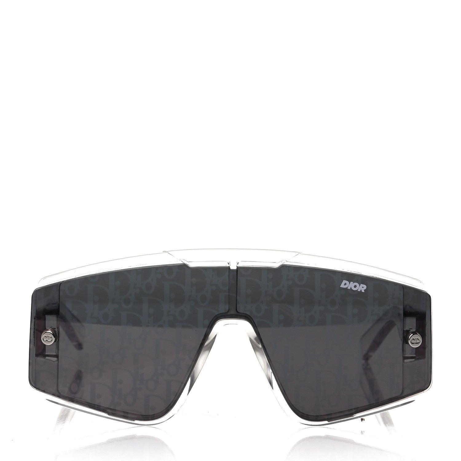 Christian Dior Acetate Diorxtrem MU Oblique Mask Sunglasses Crystal 2 of 7