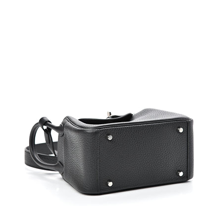 Hermes Taurillon Clemence Mini Lindy 20 Black 3 of 11
