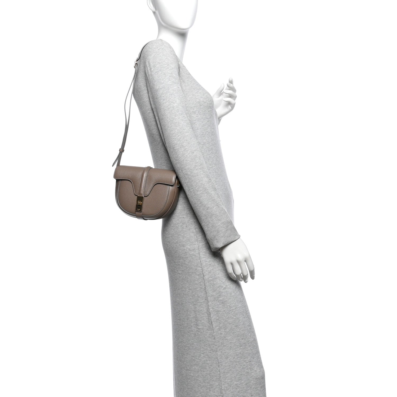 Celine Grained Calfskin Besace Small 16 Taupe 2 of 9