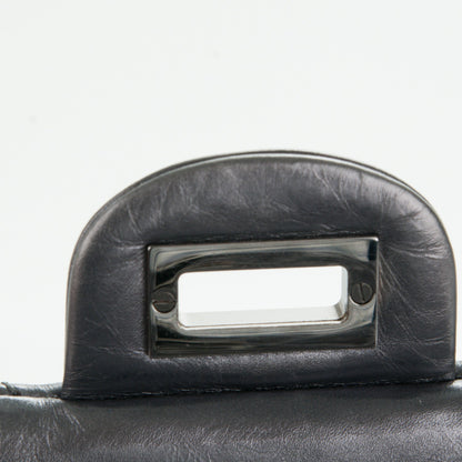 Chanel Metallic Aged Calfskin Quilted 2.55 Reissue 226 Flap Dark Silver 6 of 9